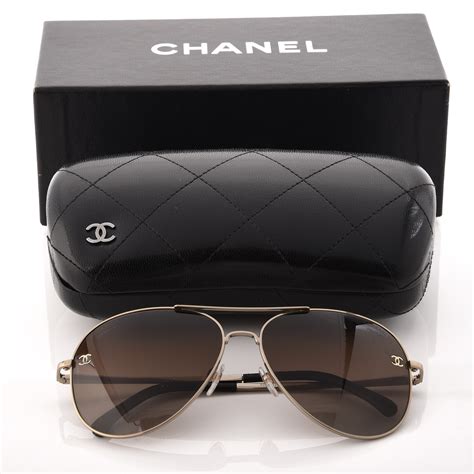 chanel pilot aviator sunglasses|chanel sunglasses aviator style.